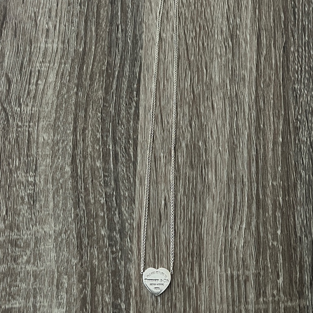 Tiffany & Co. Silver Heart Charm Necklace